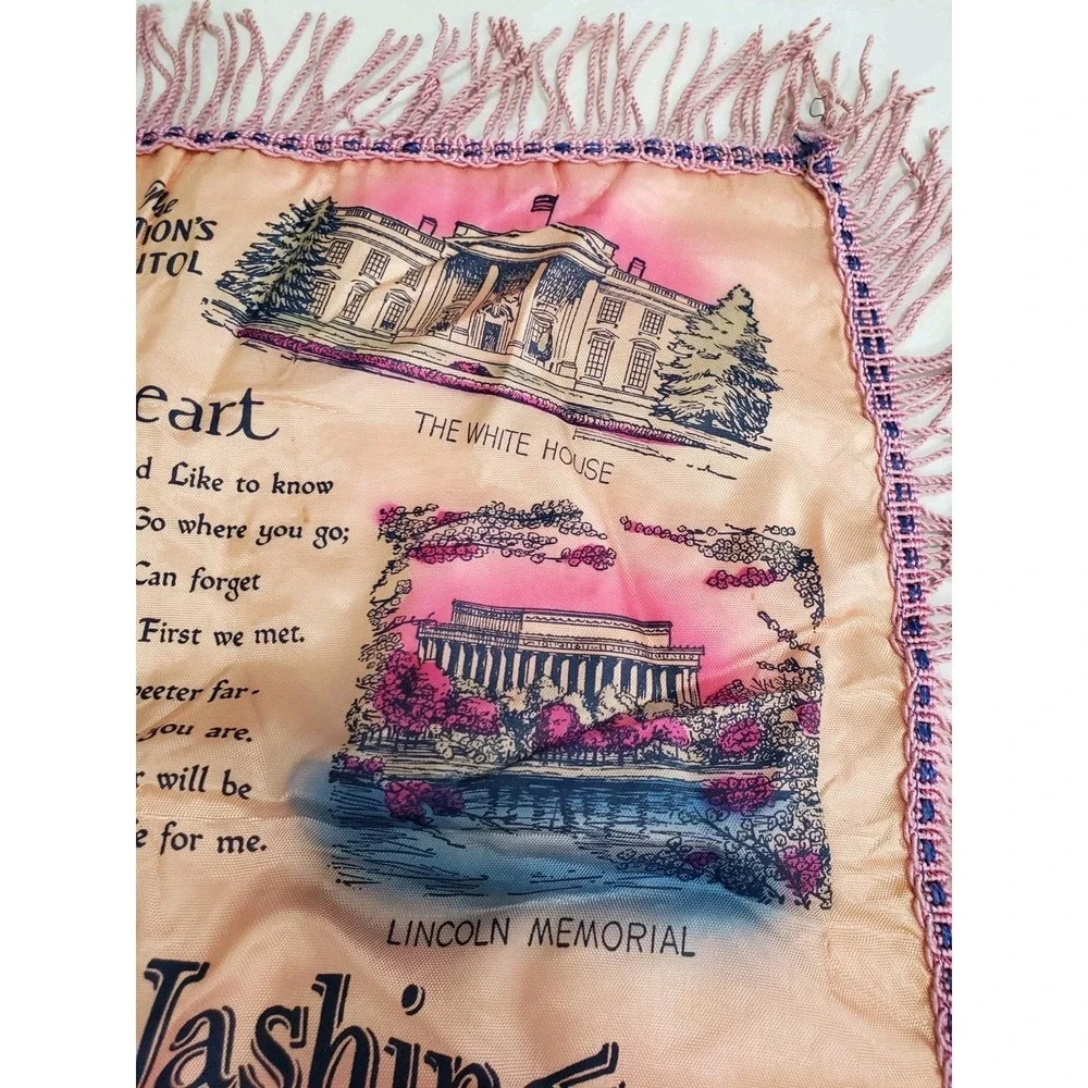 Vintage Washington State souvenir pillow cover - 16